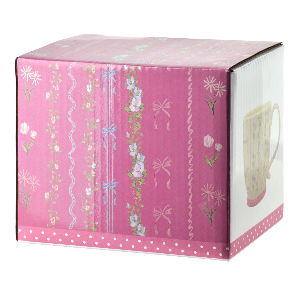 HRNEK SASSY, porcelán, 10 x 14,5 x 10,5 cm - růžová, keramika (0.51L) - Mondex
