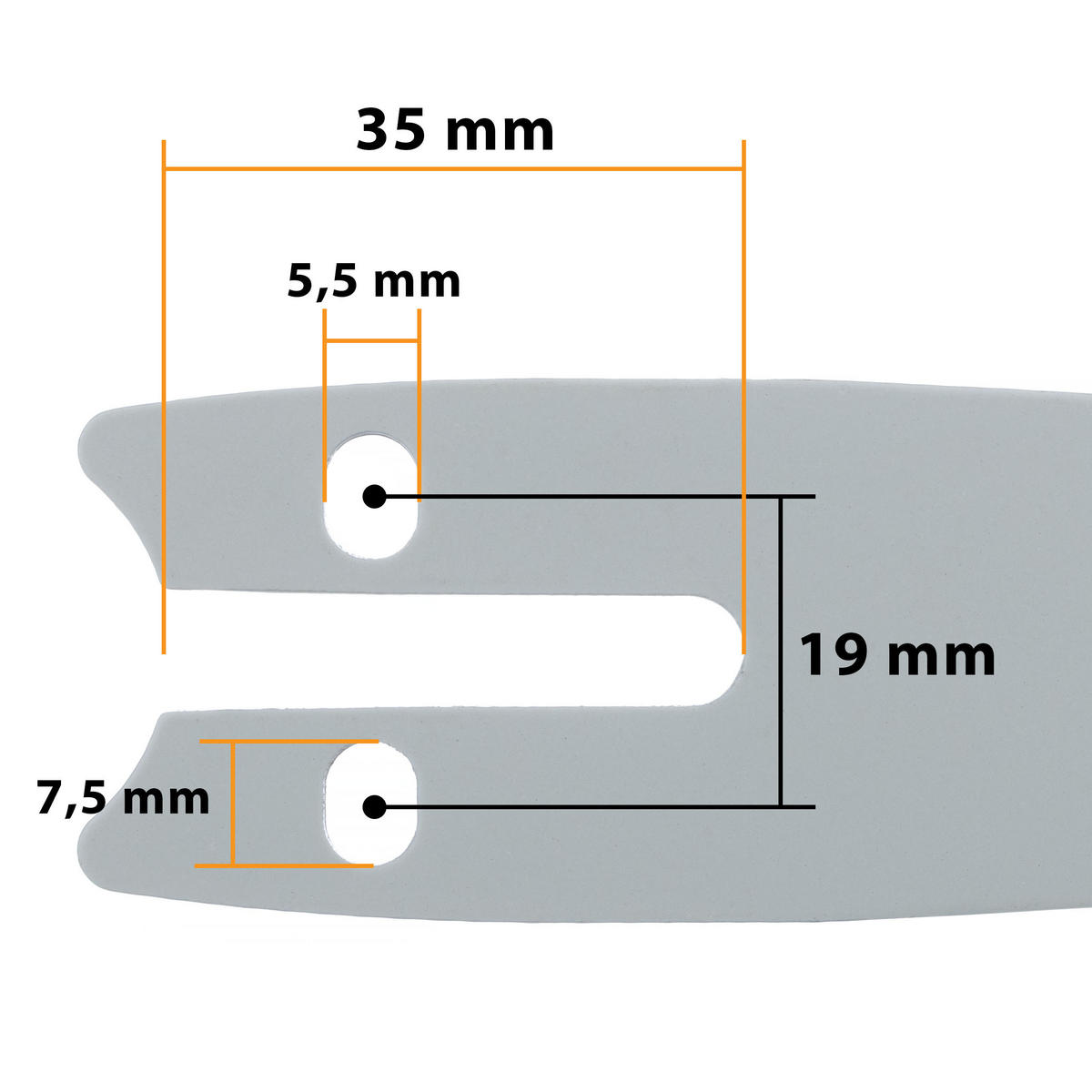 FÜHRUNGSSCHIENE 4 Zoll - 13 cm, Nut 1,3 mm, 28 Führungsglieder, Teilung 1/4" - Multicolor, Kunststoff/Metall (10/10/10cm)