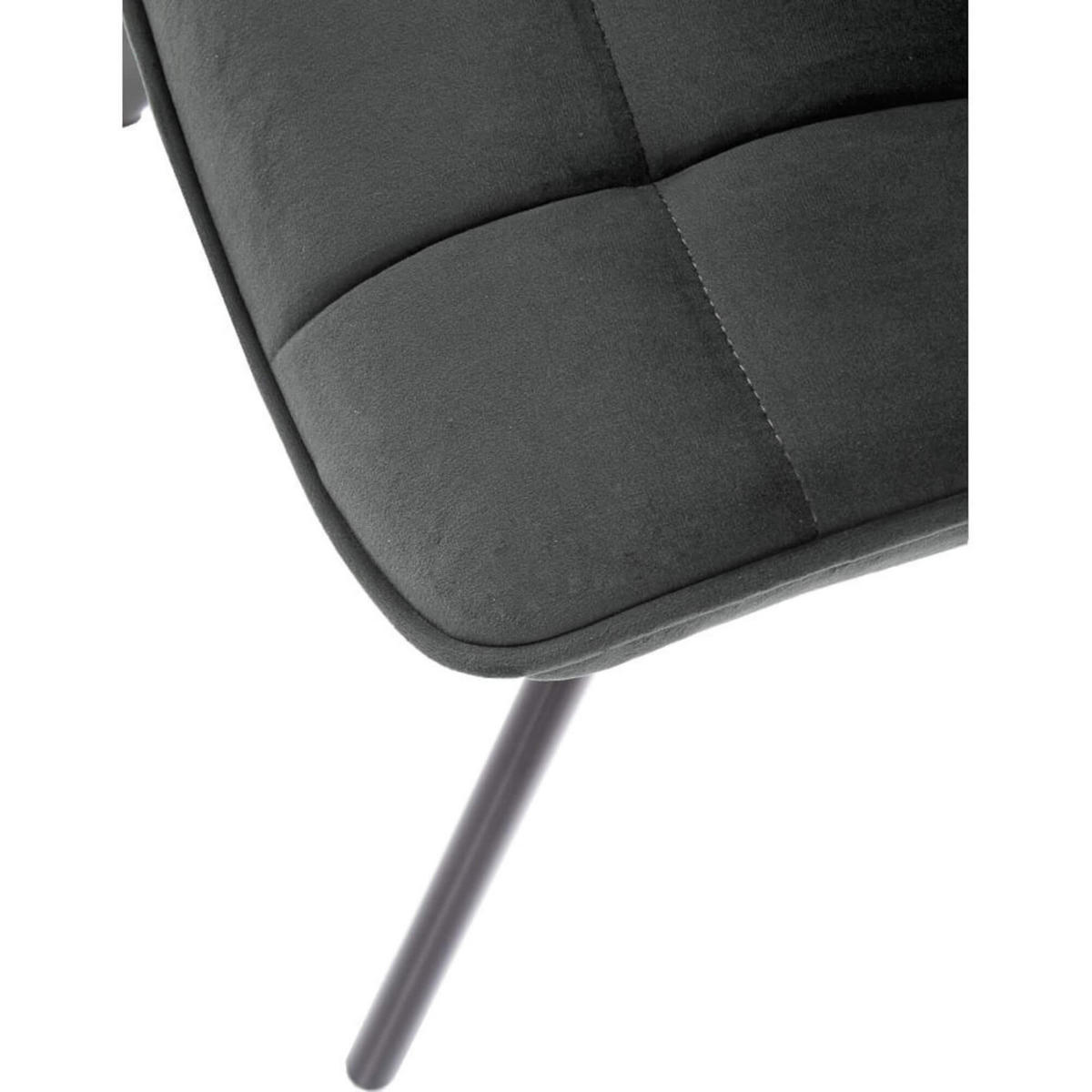 STUHL MODI K332 - Schwarz/Grau, Holzwerkstoff/Metall (46/84/61cm) - Meblini