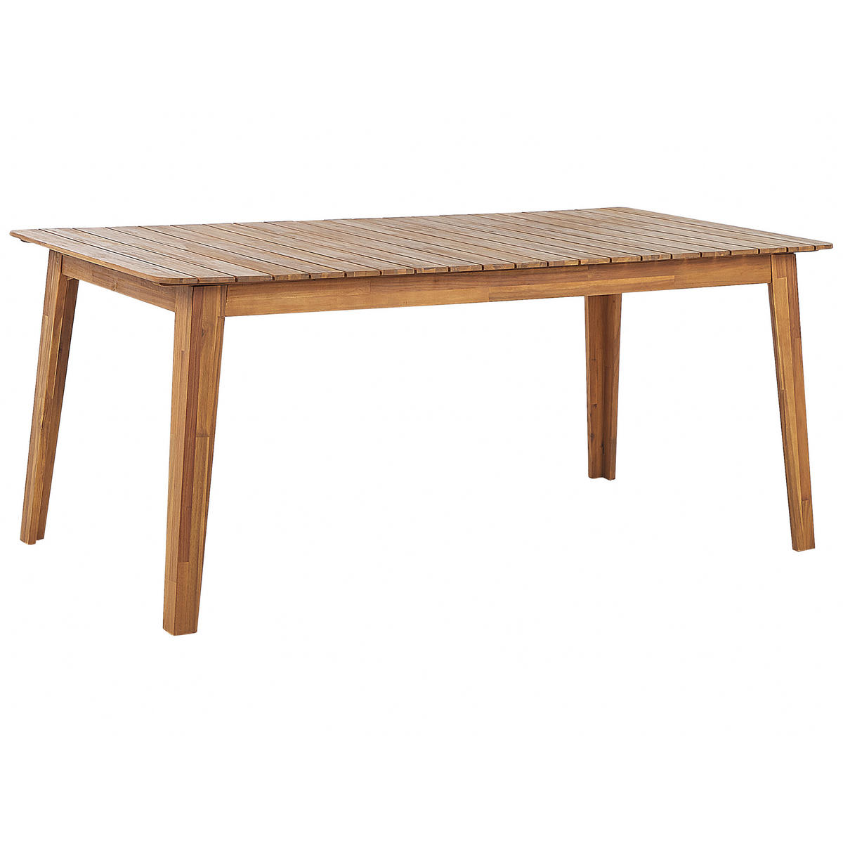 GARTENMÖBEL SET 6-Sitzer Akazienholz hellbraun Fornelli - Hellbraun, Holz - Beliani