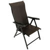 KLAPPSESSEL Washington - 2er-Set Hochlehner Ausführung 7-fach verstellbar, Gestell Stahl grau, Polyrattan braun - Braun, Metall (58/111/71cm) - TPFGarden