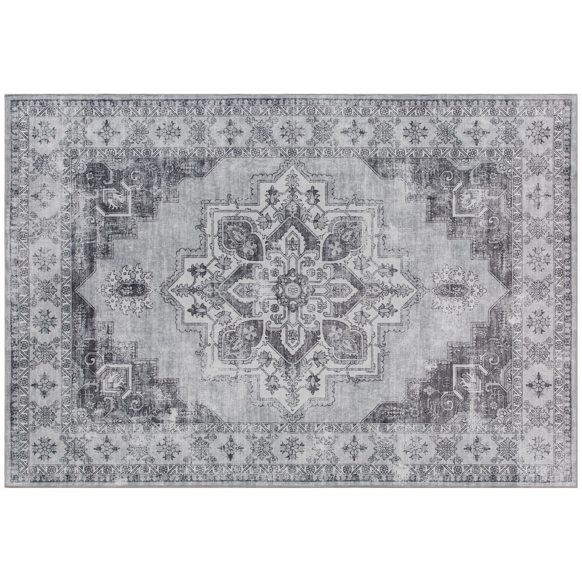 TEPPICH Flanell Grau - Grau, Textil (160/230cm) - HOMCOM