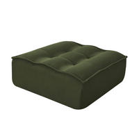 SITZPUFF, Grün - Grün, Textil (80/32/75cm) - Oviala