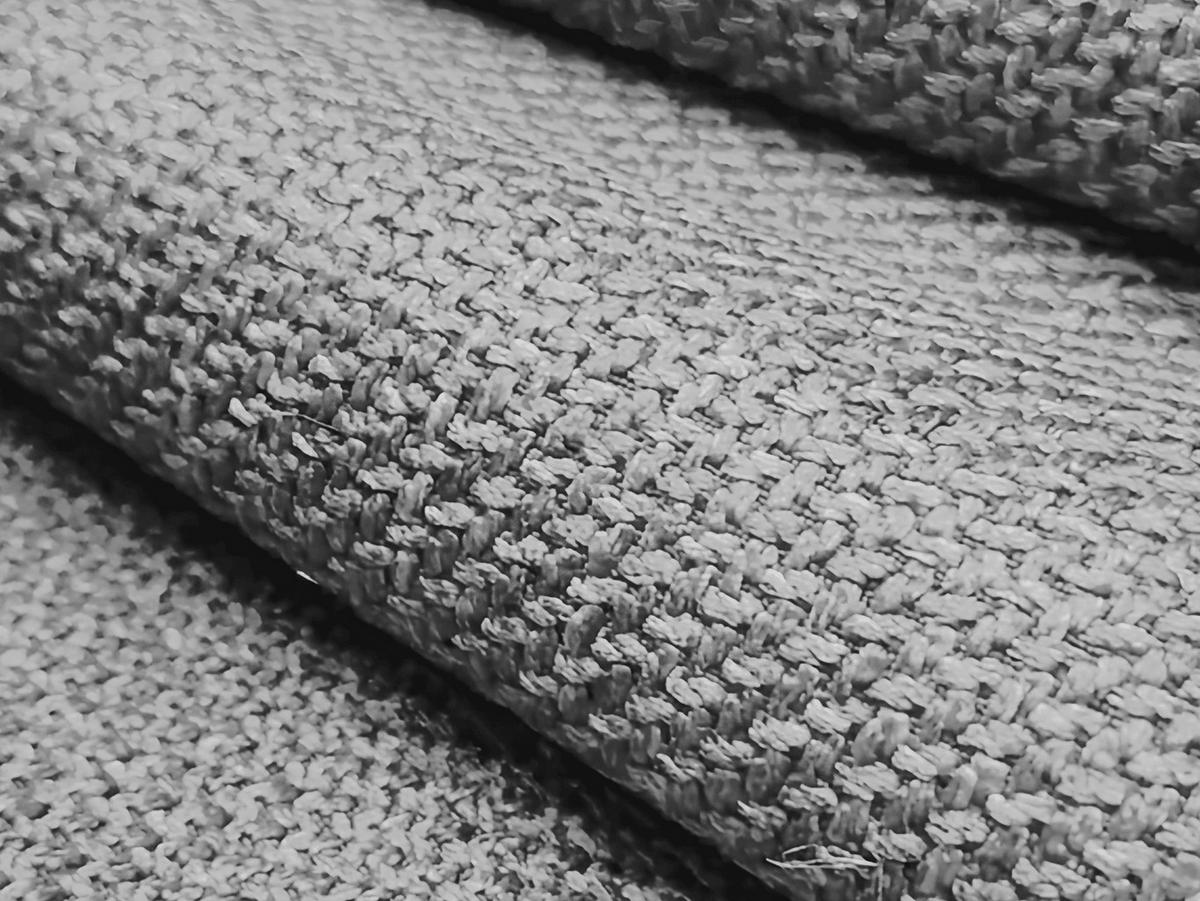 SOFAELEMENT Strukturstoff Grau - Hellgrau/Schwarz, Holzwerkstoff/Kunststoff (80/70/102cm) - Makamii
