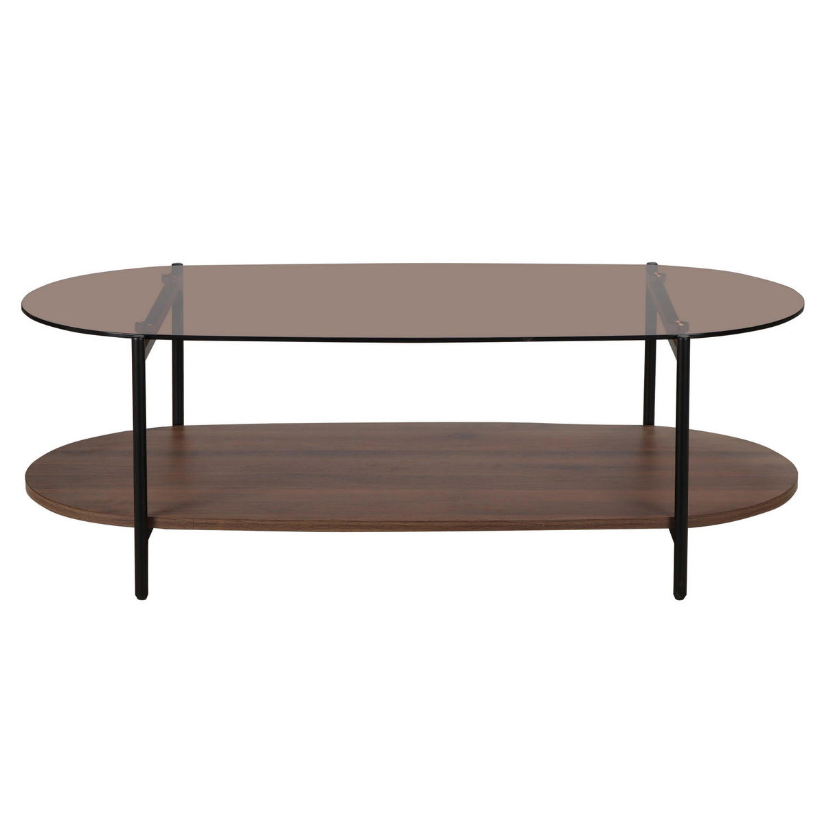 COUCHTISCH, Braun - Braun, Glas (120/55/40cm) - Oviala