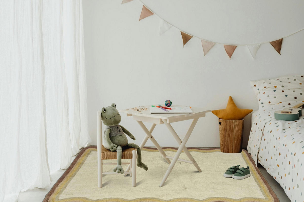 KINDERTEPPICHE aus Baumwolle maschinenwaschbar bruin - Braun, Naturmaterialien (120/170cm) - AFK Living