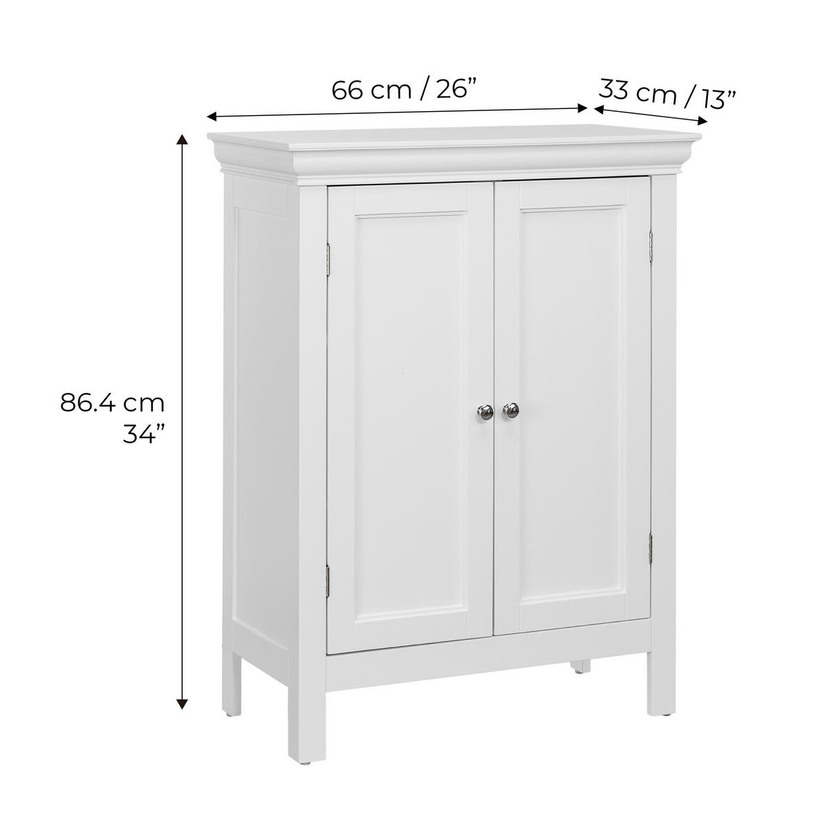 MIDISCHRANK Weiß - Weiß, Holzwerkstoff (33/86.4/86.4cm) - Teamson Home