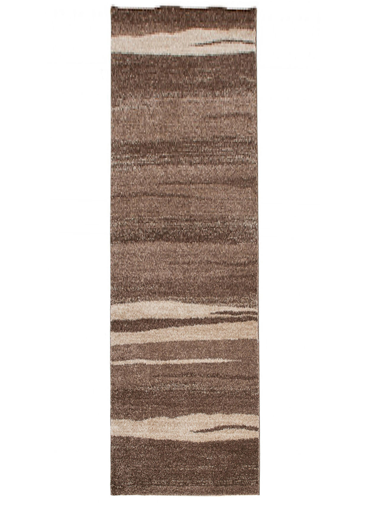 LÄUFER SARI Dunkelbraun 80/200 cm - Dunkelbraun, Textil (80/200cm) - Tapiso