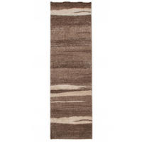 LÄUFER SARI Dunkelbraun 80/200 cm - Dunkelbraun, Textil (80/200cm) - Tapiso