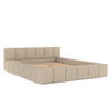POLSTERBETT Milos mit Stauraum 180/200 cm Hellbeige im Bubble Stoff - Sandfarben/Schwarz, Holz/Holzwerkstoff (180/200cm) - AltaBeds