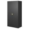 KLEIDERSCHRANK Moonir Schwarz 100 cm - Goldfarben/Schwarz, Holzwerkstoff/Metall (100/200.5/57cm) - Selsey