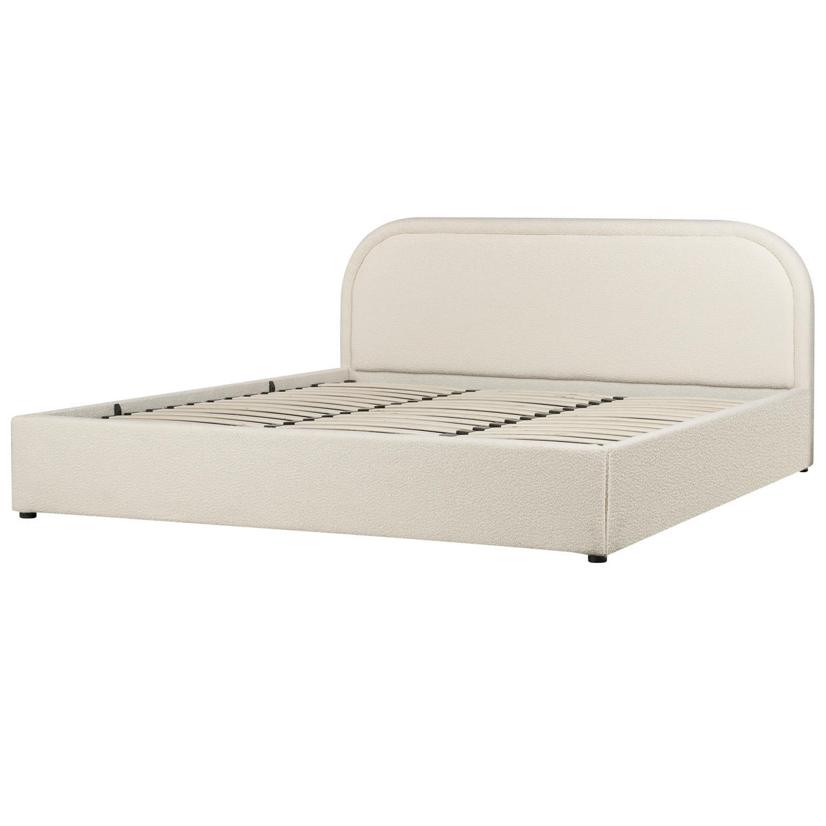 POLSTERBETT 180x200 cm Beige Quillien - Beige, Textil (180/200cm) - Beliani