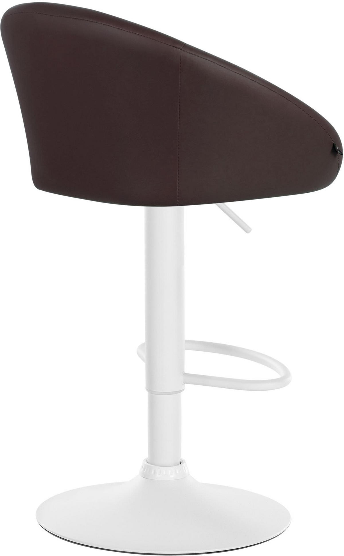 BARHOCKER Lederlook braun - Braun, Textil (55/86/51cm) - CLP