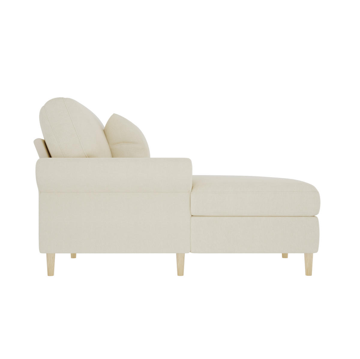 RELAXSESSEL Samt mit Liegefunktion und Kissen 133/87/90 cm Beige - Beige, Kunststoff/Textil (87/90/133cm) - Redom
