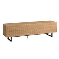 TV-SCHRANK 180 cm Natur Holzoptik mit 3D-Holzstruktur, Schubladen & Schrank - Naturfarben, Holzwerkstoff (180/51.5/38cm) - Urban Meuble