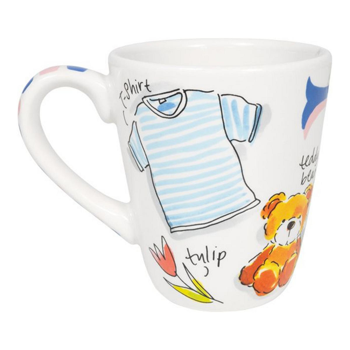 BECHER Liebesbrief T in Bunt - 350 ml - Multicolor, Keramik (0.35L) - Blond Amsterdam