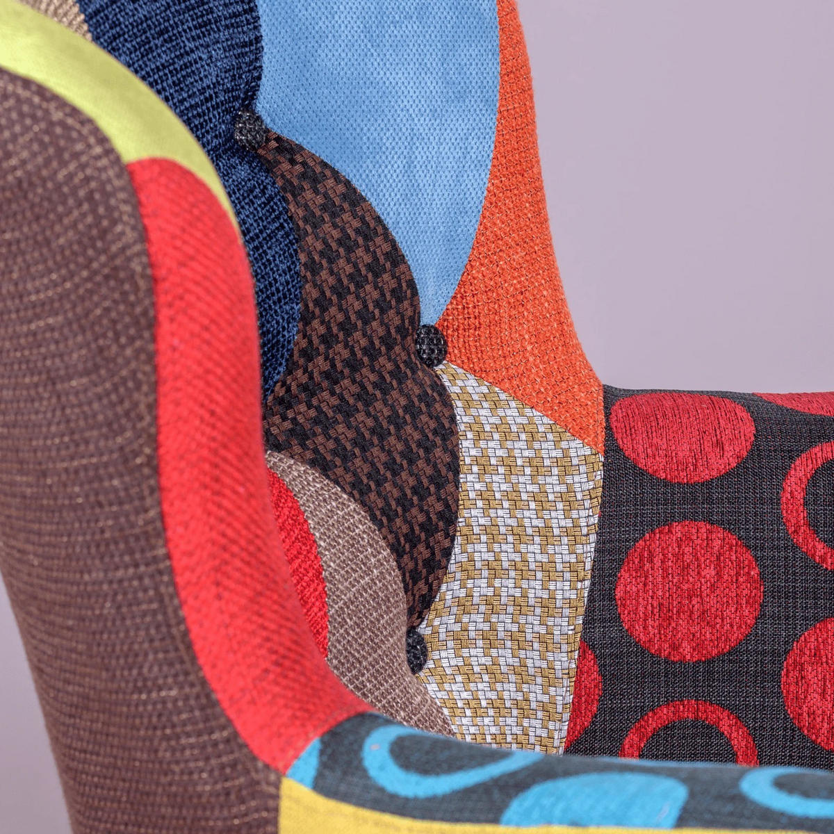 SESSEL Polyester Multicolor - Multicolor, Textil (76/102/75cm) - Nest Dream