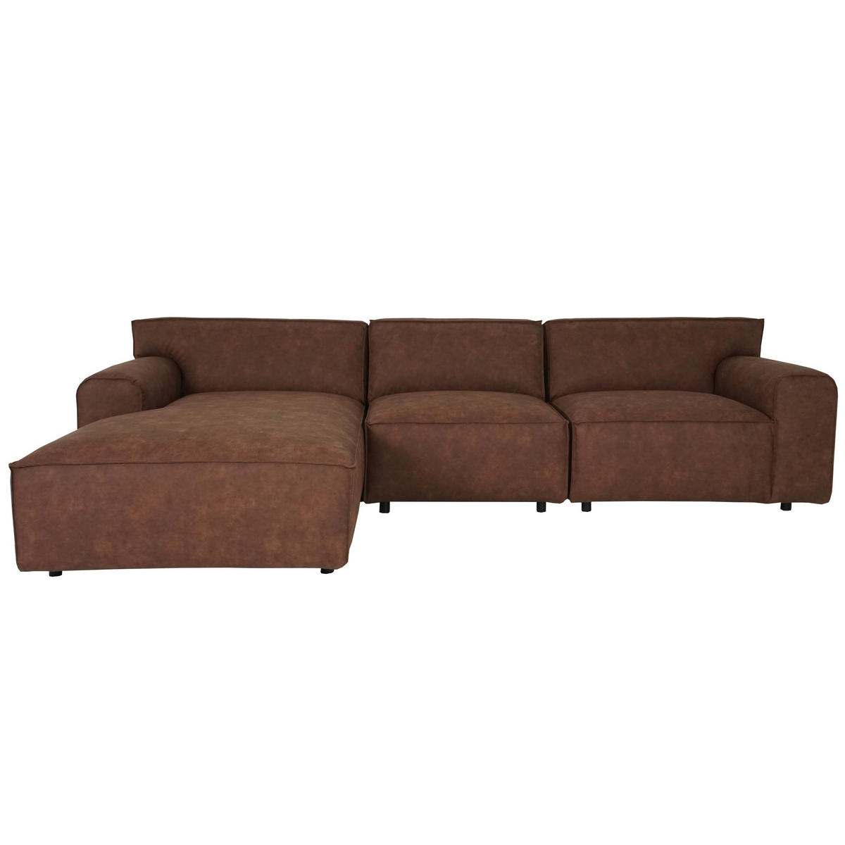 ECKSOFA OTTOMANE LINKS Braun - Braun, Textil (295/178cm) - MCW