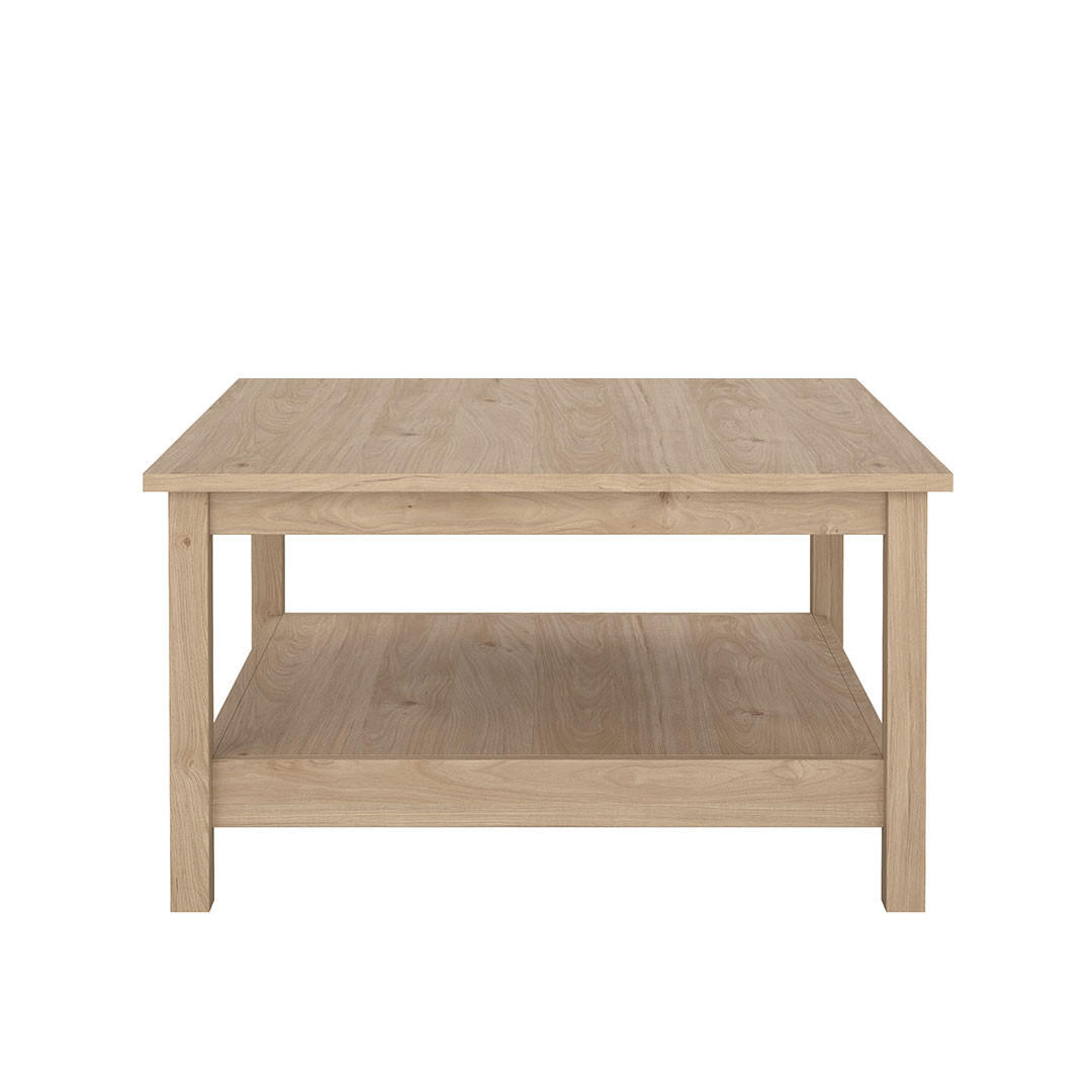 COUCHTISCH, Madrid, Eiche, Spanplatte foliert, 81 x 81 x 45 cm - Eichefarben, Holzwerkstoff (81/81/45cm) - ebuy24