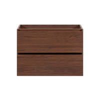 BADEZIMMERSCHRANK, Farbe: Eiche-Nussbaum, 80 x 46 x 60,7 cm, ohne Waschtischplatte - Eichefarben, Holzwerkstoff (80/60.7/46cm) - 3XE LIVING