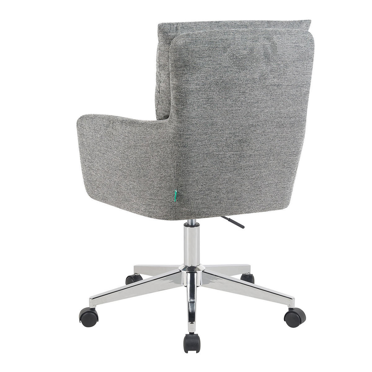 BÜROSTUHL Mika-Svenja - Chromfarben/Grau, Textil/Metall (59/91/66cm) - DUBI Möbel