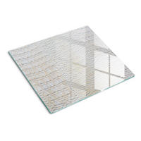GLASPLATTE 60x52 cm Krokodilhaut - Beige, Glas (60/0.4/52cm) - TULUP