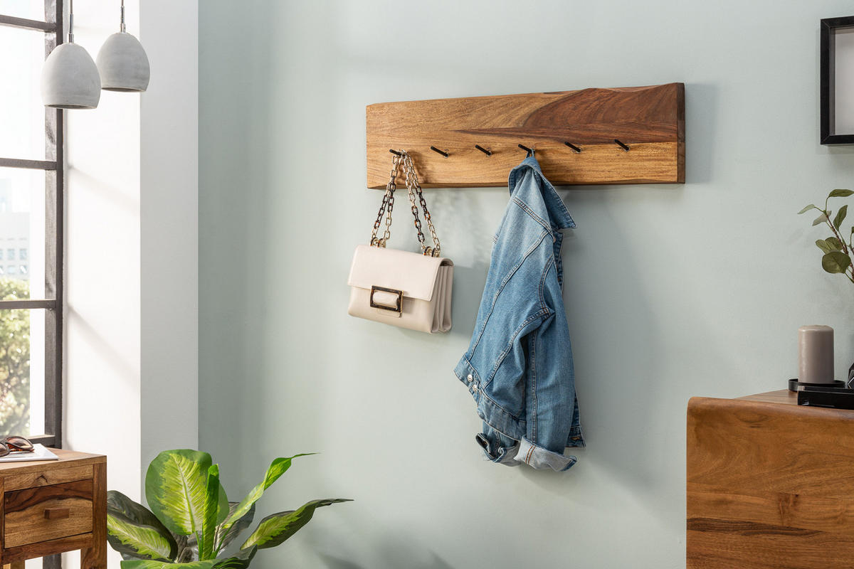 GARDEROBE MAMMUT Sheesham Natur 80 cm - Naturfarben, Holz (80/22/4cm) - riess-ambiente