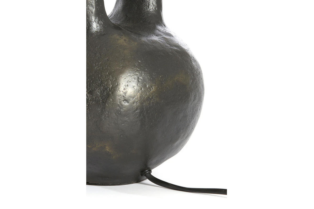LAMPENFUSS IMOLA 25x22x37 cm, Metall, Anthrazit - Anthrazit, Metall (25/22/37cm) - Light & Living