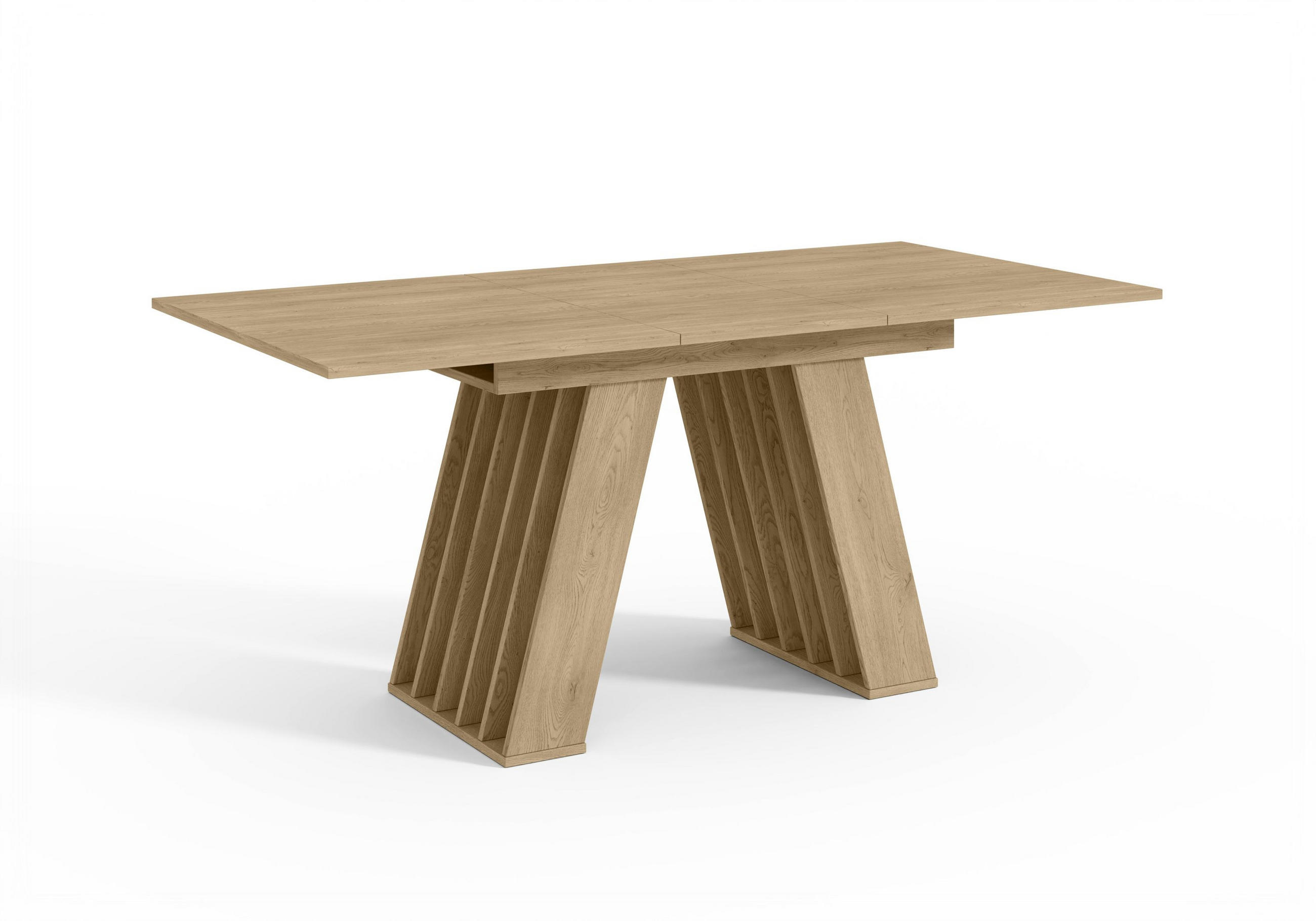 ROZKLÁDACÍ JÍDELNÍ STŮL 120–160 cm Dub - přírodní, kompozitní dřevo (160/80/75cm) - Home Collective