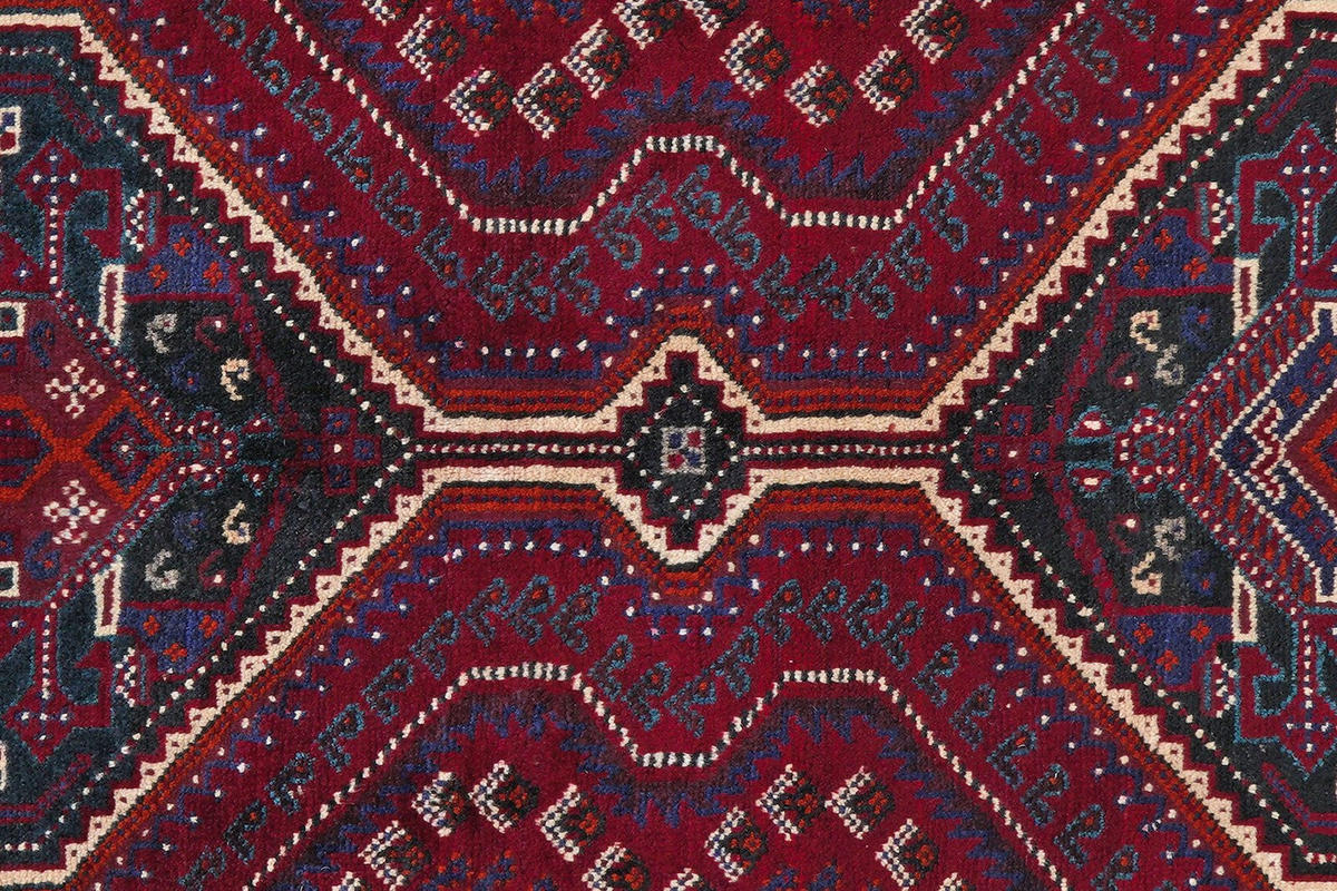 ORIENTTEPPICH handgeknüpft Gashgai Rot 205/164 cm Schurwolle - Rot, Textil (164/205cm) - Looma