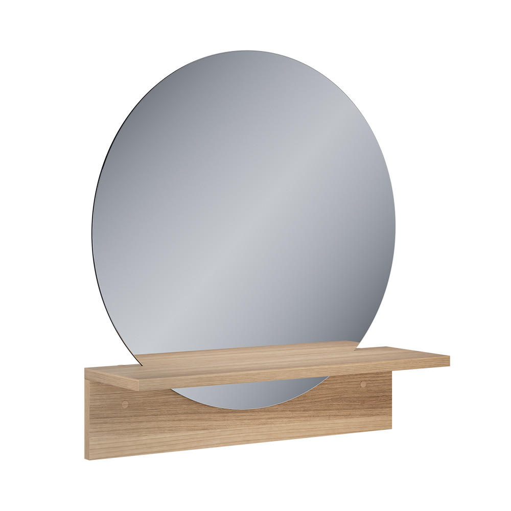 BADEZIMMERSPIEGEL Elyra Goldkraft Eiche 50 x 54.5 cm mit Ablage - Honigeiche, Holzwerkstoff (50/54.5/15cm) - Vicco