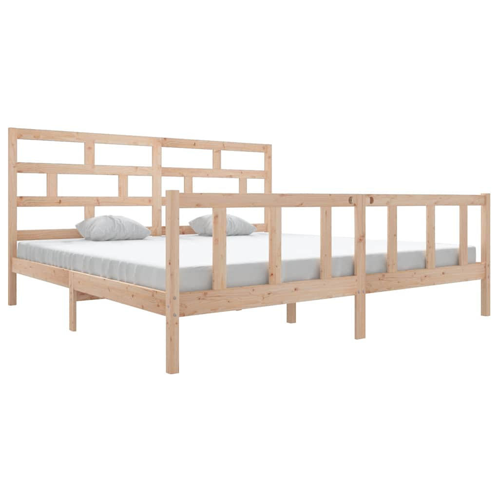 BETT Kirk 205.5/205.5 cm - Braun, Holz (200/200cm) - Nettlife