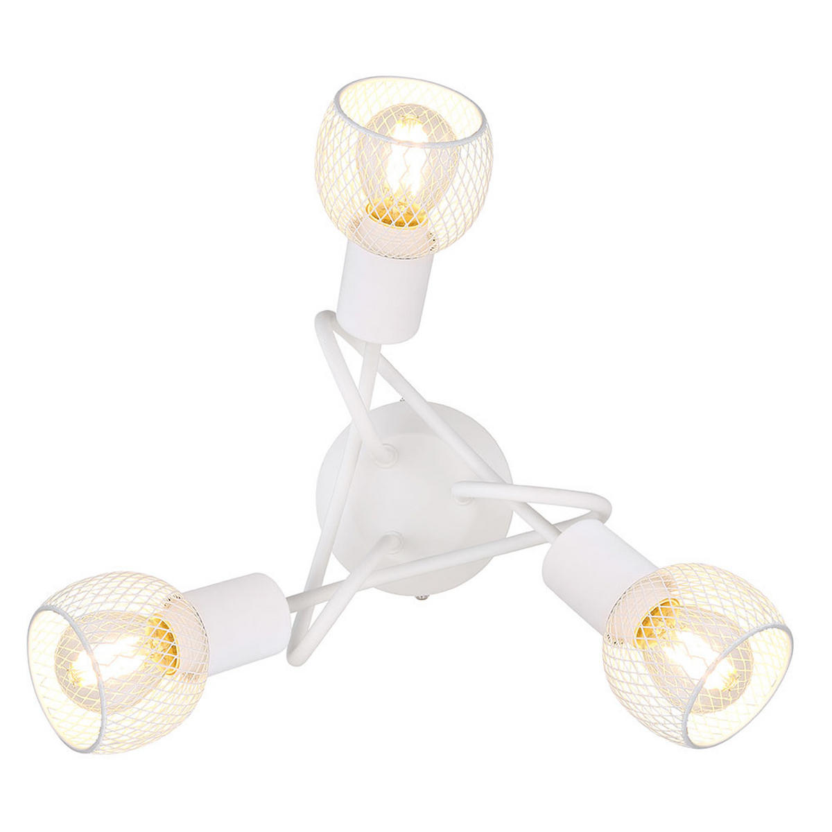 DECKENLEUCHTE FIASTRA Metall Weiß - Weiß, Metall (36/36/20cm)