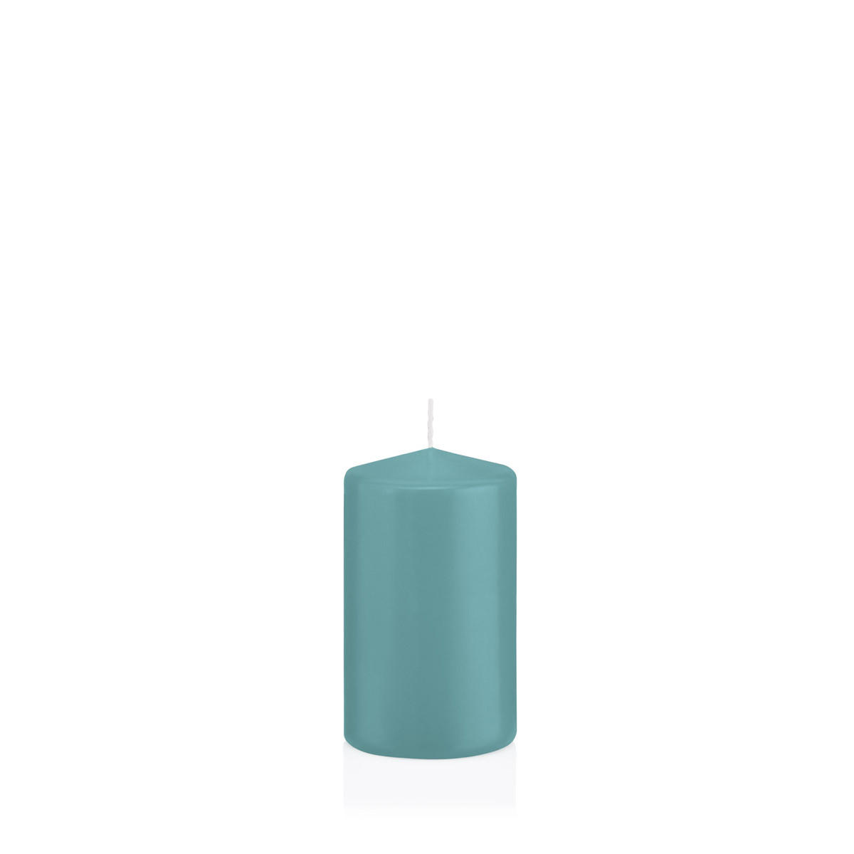STUMPENKERZEN Türkis Ø 58 x 100 mm, 16 Stück - Türkis, Paraffin (6/10cm) - Wiedemann Kerzen