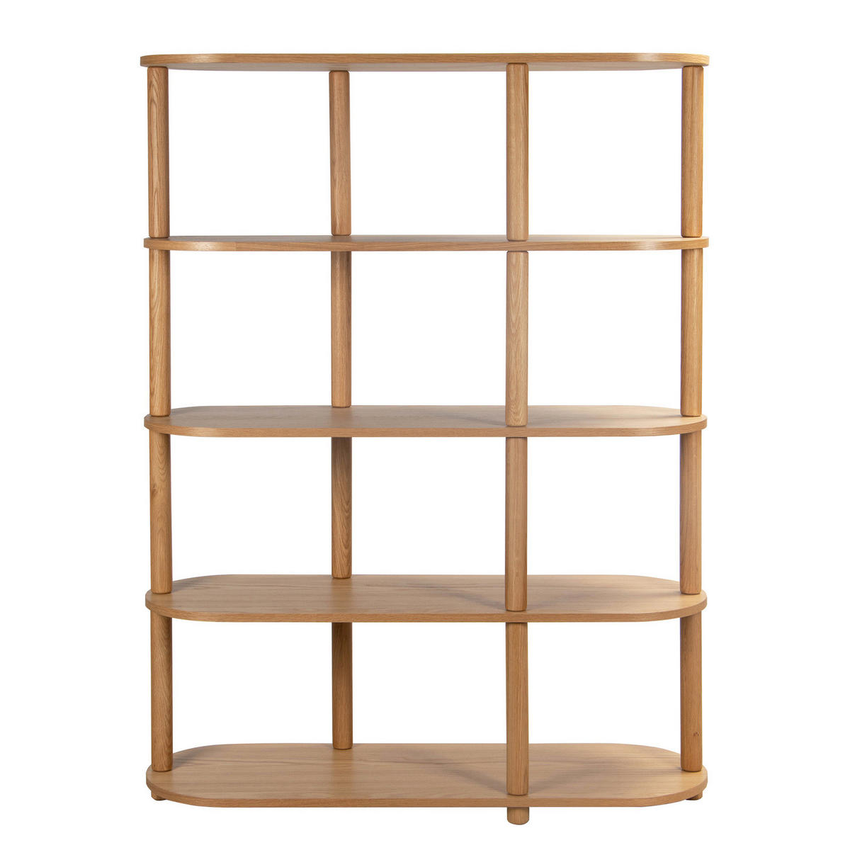 REGAL - Massivholz - Eichefarben, Eichenholz/Holz (117/157/38cm) - home24