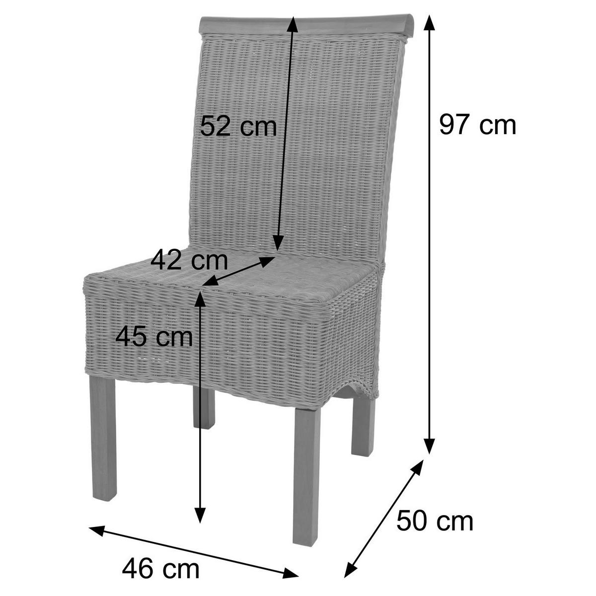 ESSZIMMERSTUHL Braun 6er-Set - Braun, Holz (46/96/42cm) - MCW