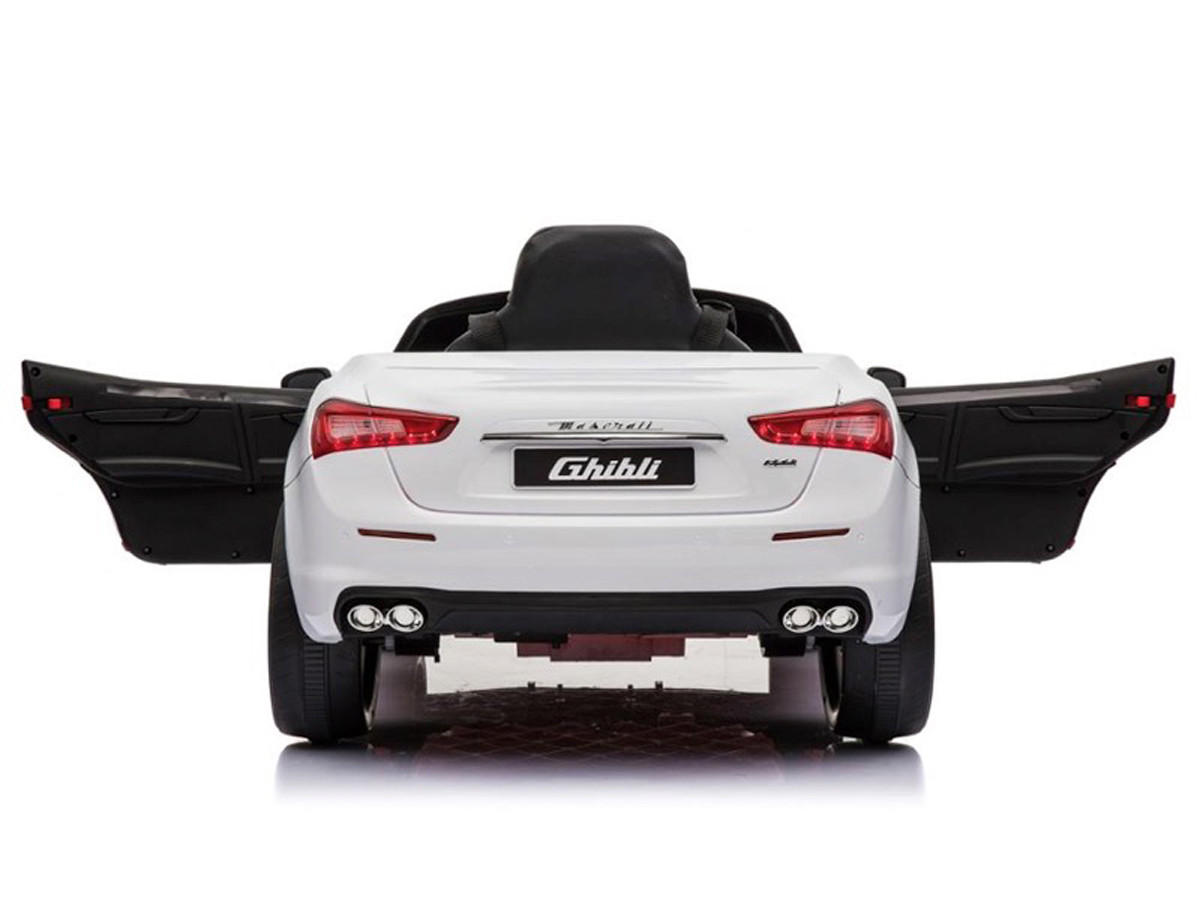 KINDER ELEKTROAUTO Maserati Ghibli weiß - Weiß, Kunststoff (108/56/46cm) - TPFLiving
