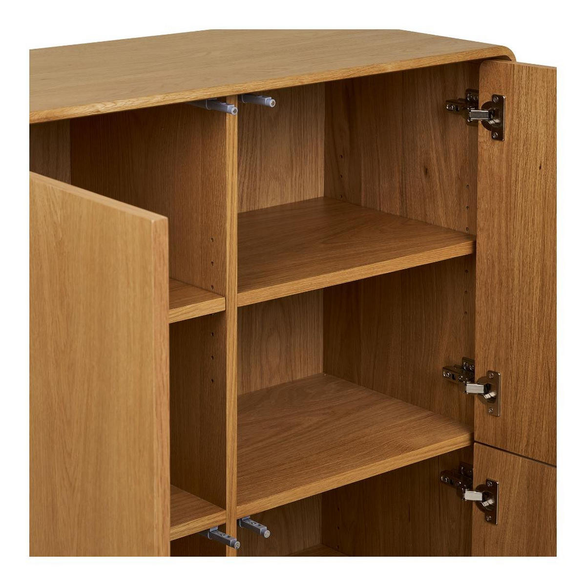 SIDEBOARD, Karna, Eiche, MDF, 40 x 100 x 140 cm - Eichefarben, Holzwerkstoff (40/140/100cm) - ebuy24