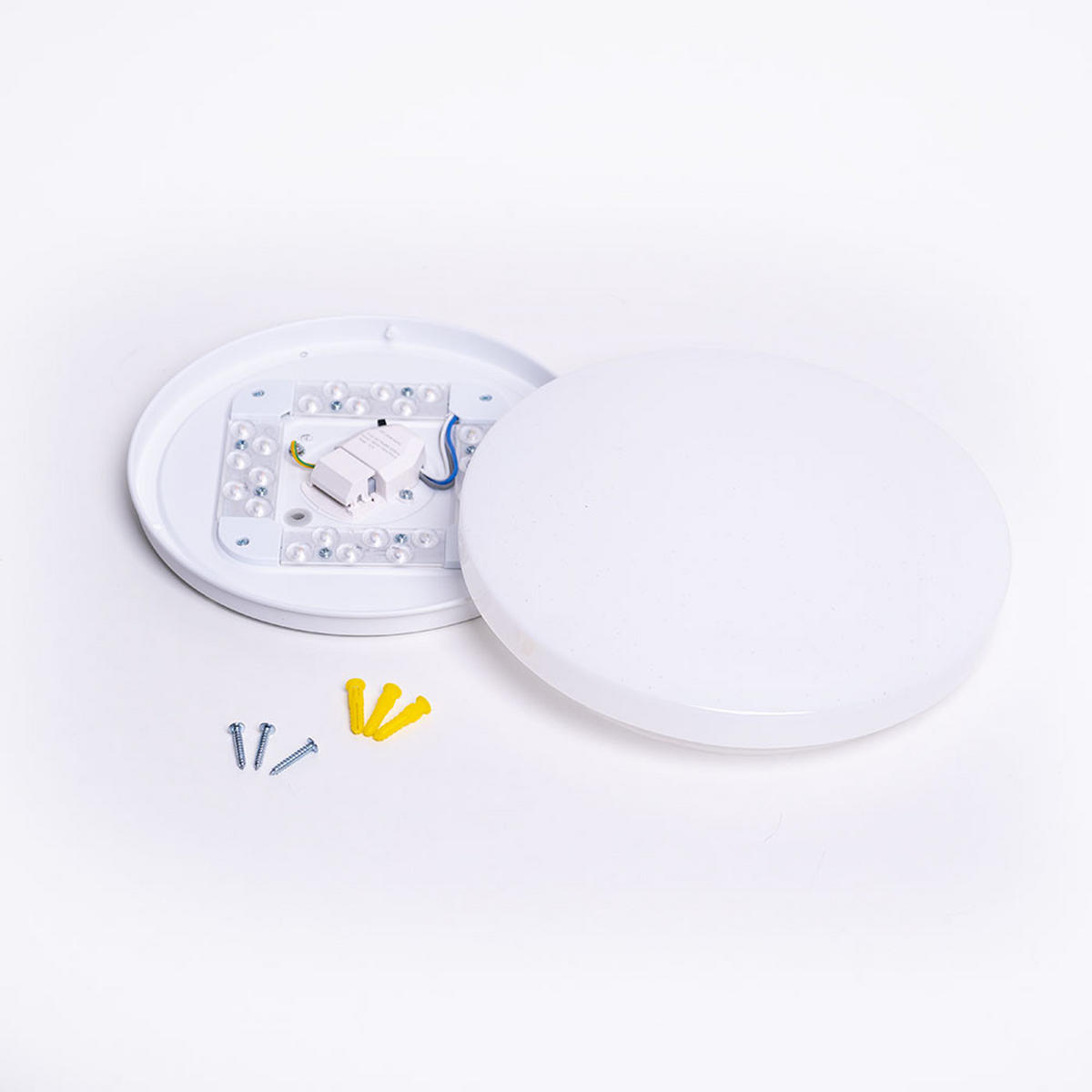 LED DECKENLEUCHTE Weiß Metall - Weiß, Metall (25.5/5.5/5.5cm)