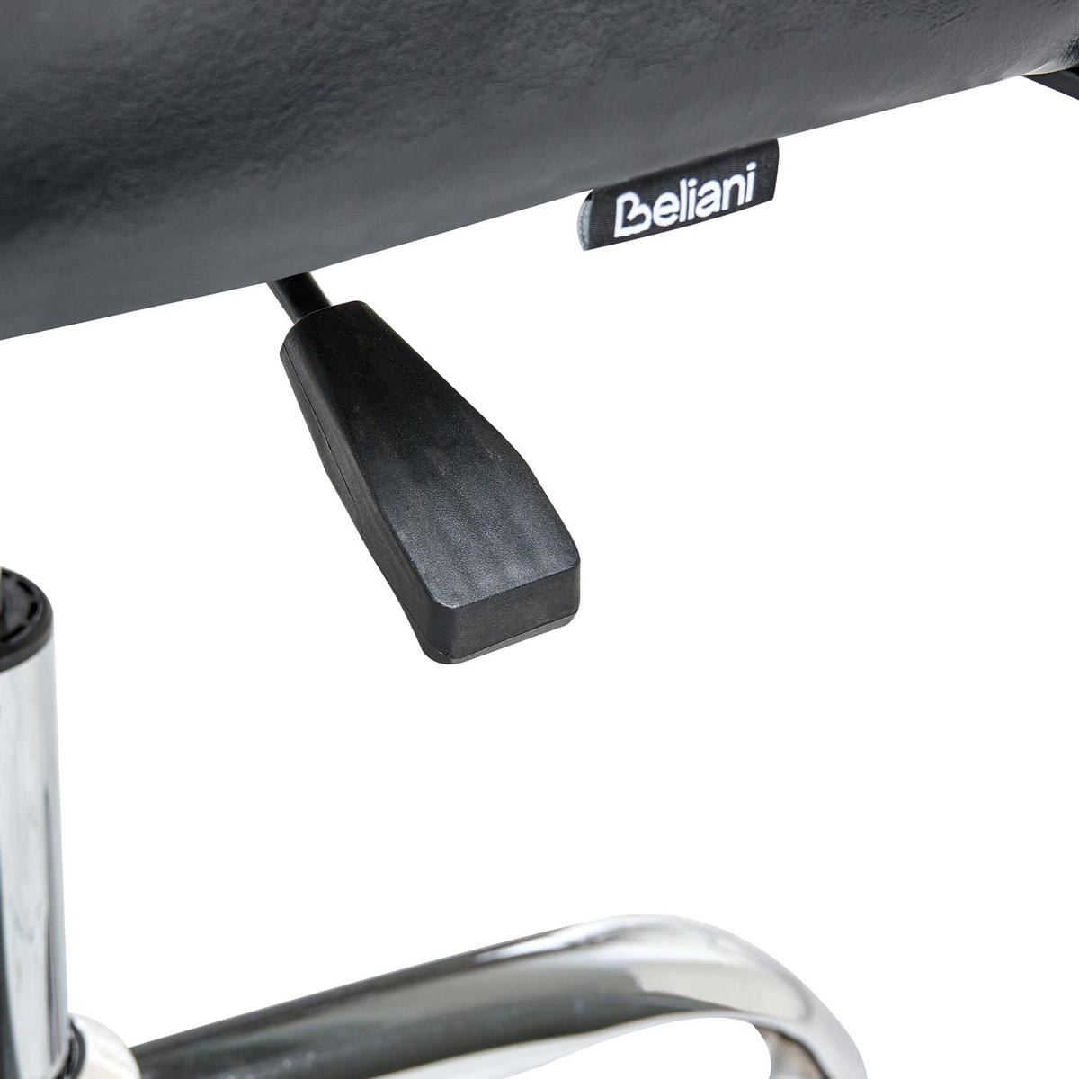 SCHREIBTISCHSTUHL Schwarz Tucson - Silberfarben/Schwarz, Kunststoff (50/75/50cm) - Beliani