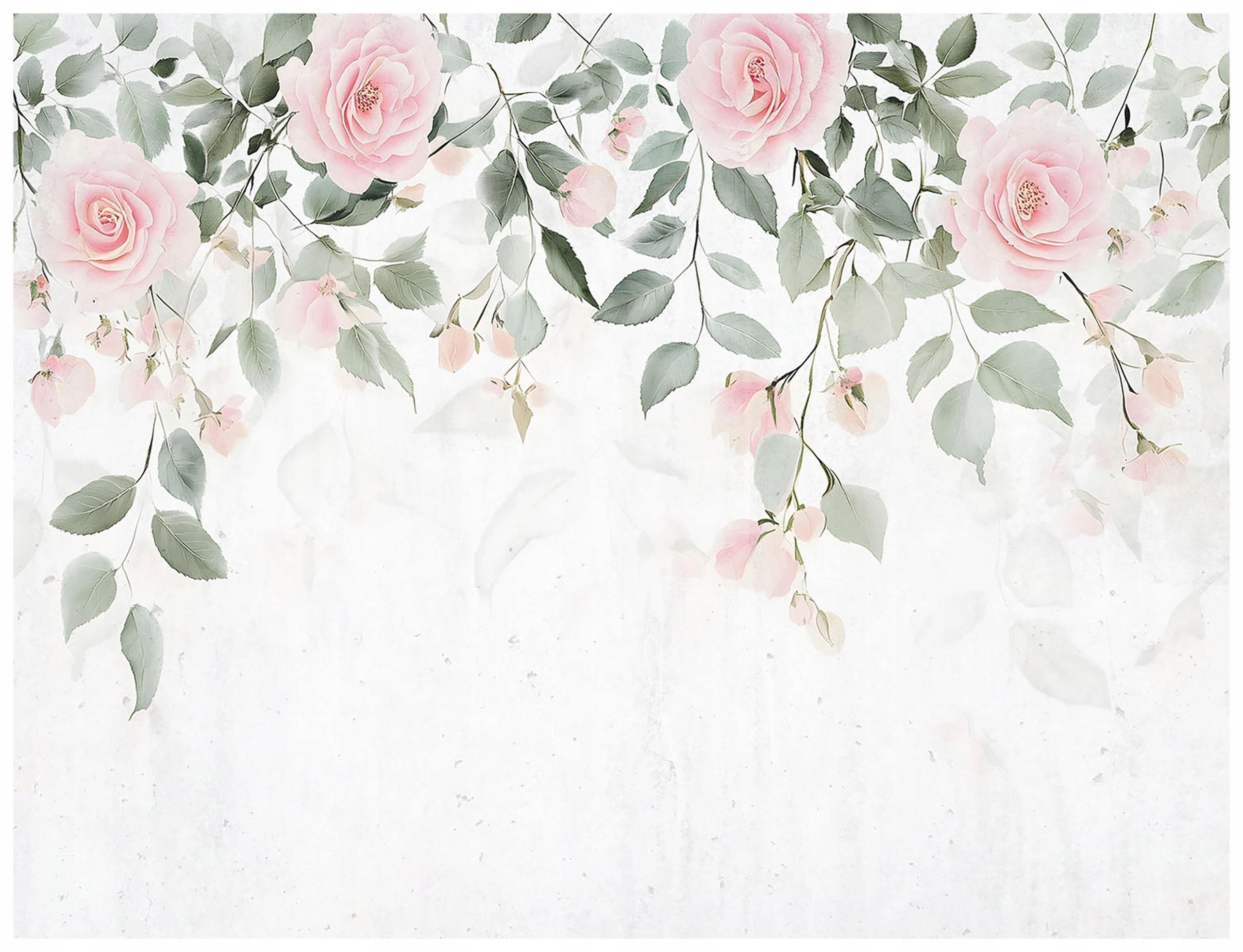 FOTOTAPETE Blätter Blumen Wohnzimmer Vliestapete 200x140 - Grün, Papier (200/140cm) - Wallarena