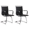 SCHWINGSTUHL 2er Set Lederlook schwarz - Schwarz, Textil/Metall (57/96/60cm) - CLP