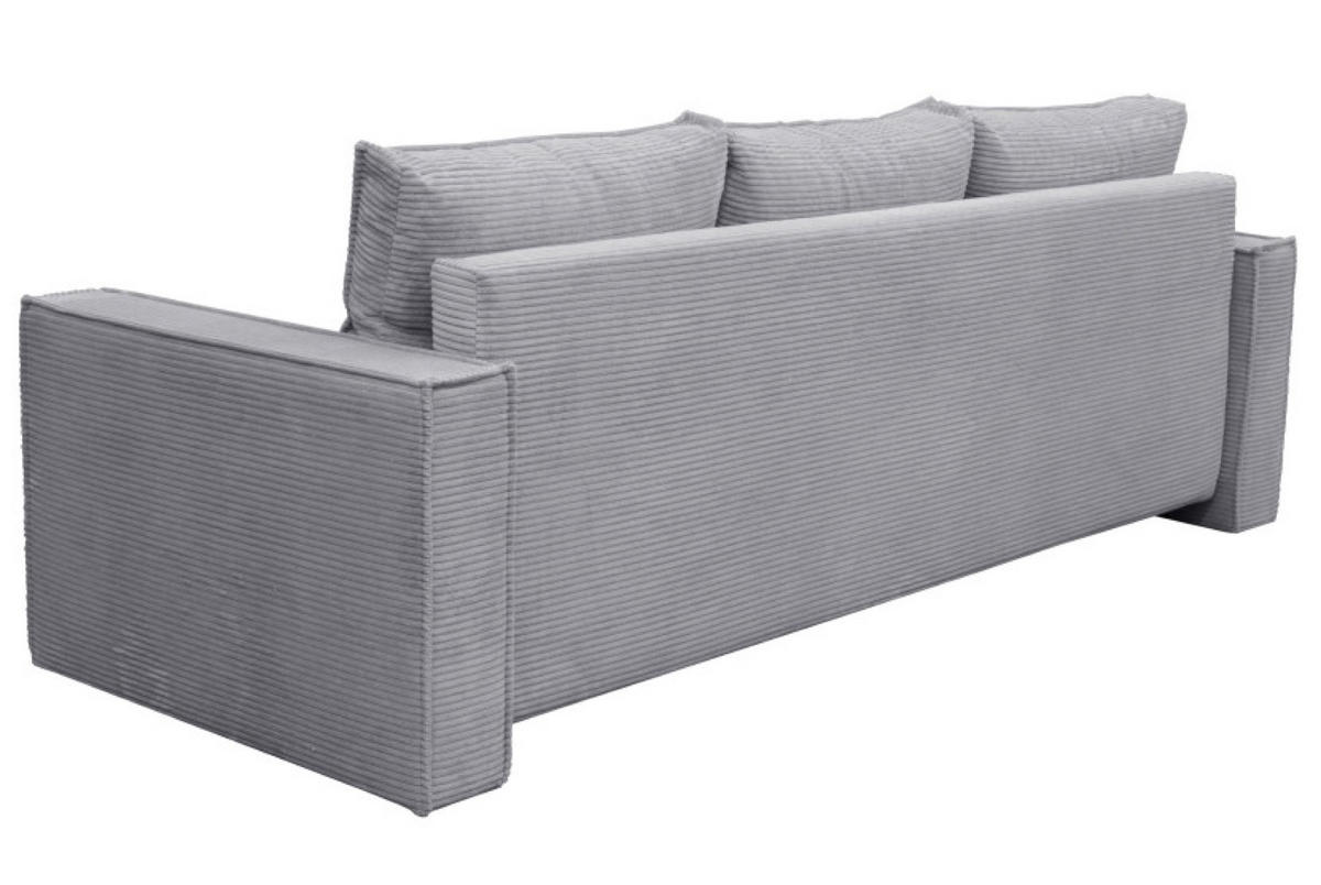 SOFA Grau EKO Ausziehbar - Grau, Textil (234/87/88cm) - Sepro Meble