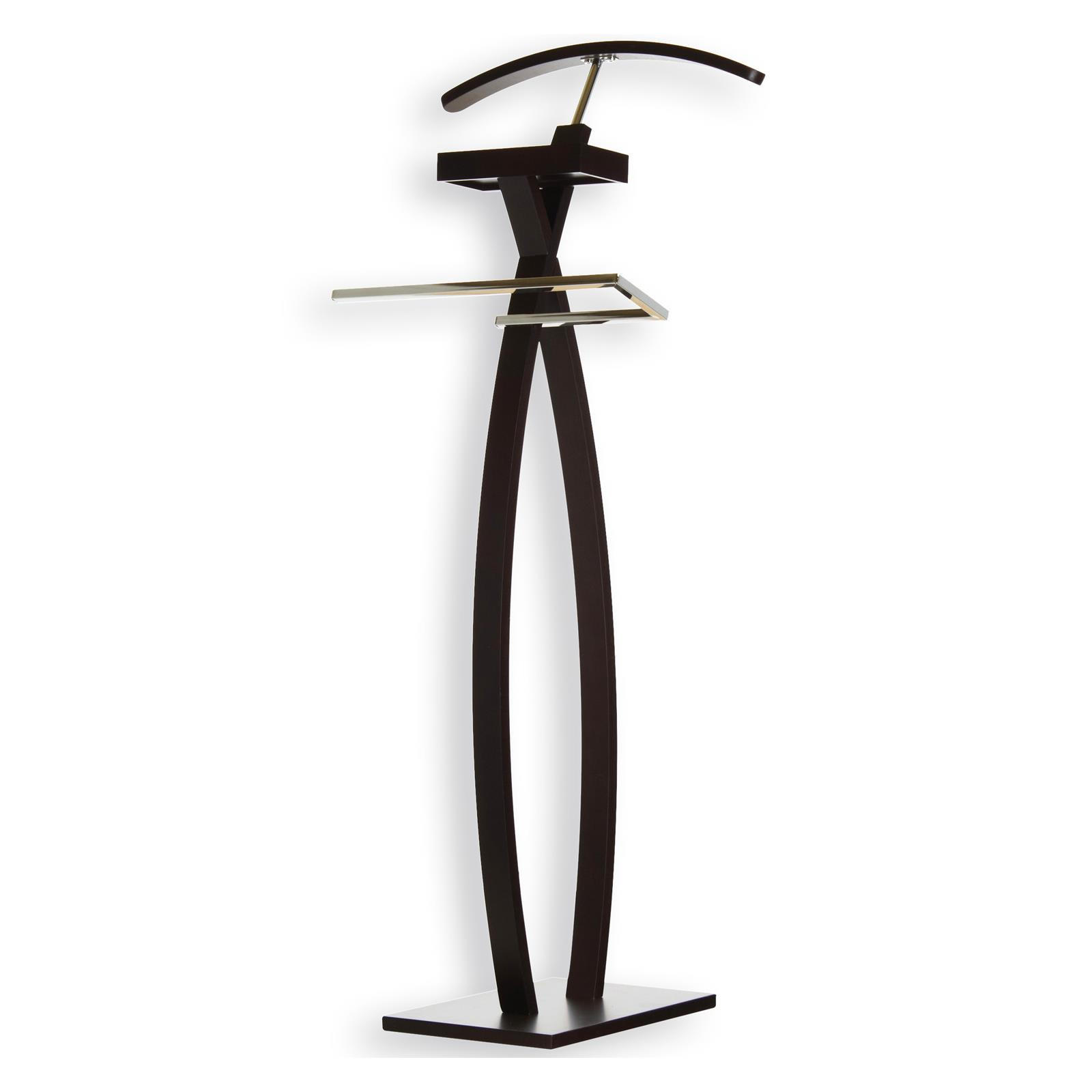 HERRENDIENER ROBIN - Dunkelbraun, Holz (45/117/34cm) - IDIMEX