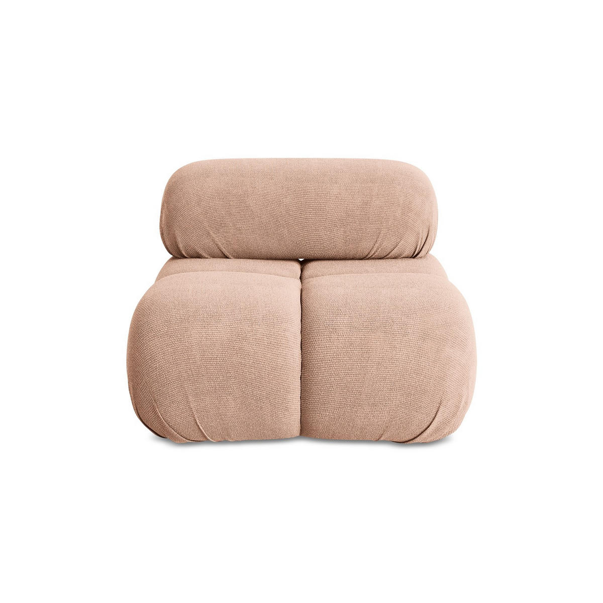 SESSEL Chenille Stoff Pink - Pink/Koralle, Kunststoff/Textil (96/70/95cm) - LaMiaSofa