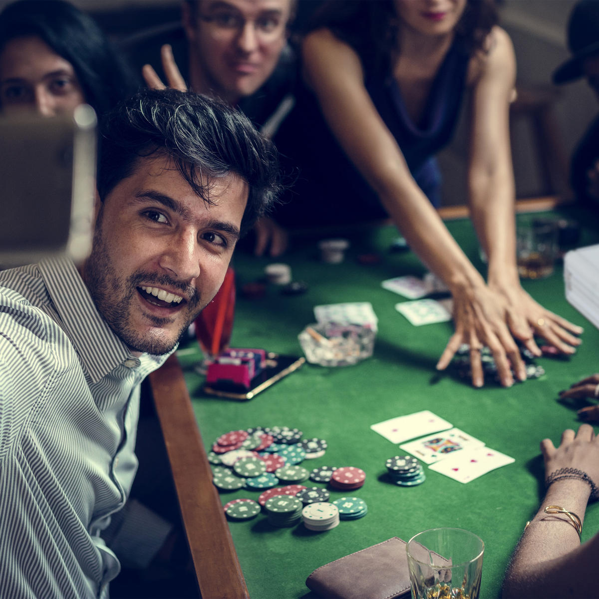 POKERKOFFER - Silberfarben, Kunststoff/Metall (56.5/6.5cm) - Relaxdays