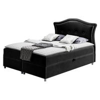 BOXBETT Bedran - Schwarz, Holz (200/200cm) - MIRJAN24