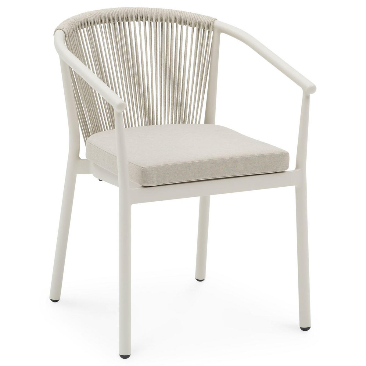GARTENMÖBELSET TAVOLO - Creme, Textil/Metall - IDIMEX