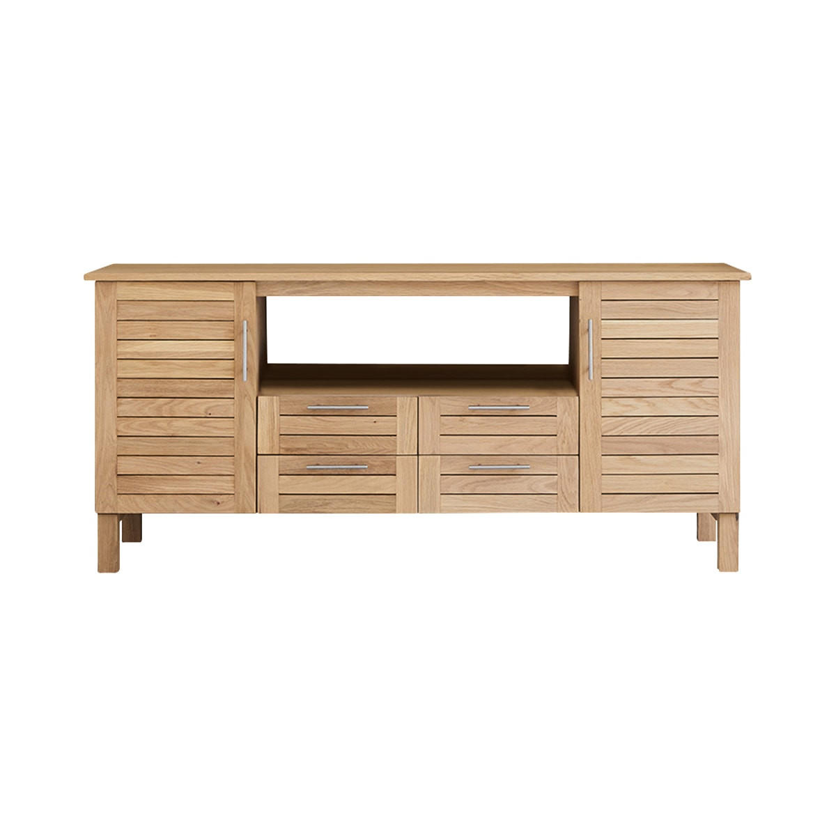 WASCHTISCHUNTERSCHRANK Soho Natur aus Eiche - Naturfarben, Holz (165/75/43cm) - Tikamoon