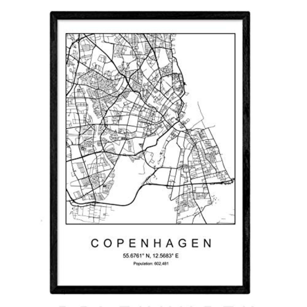 Nacnic Poster Schwarz 29.7x5x42 cm